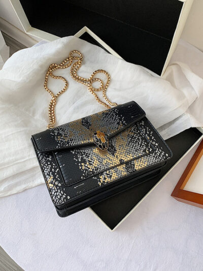 Snake Head Square Shoulder Bag